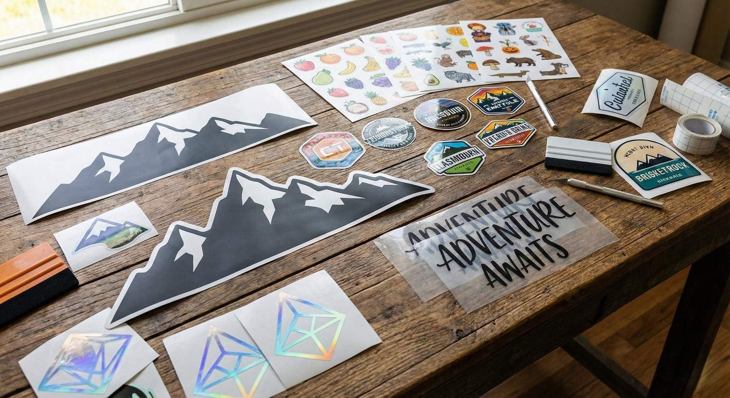 HiTech Print and Sign custom vinyl stickers product range