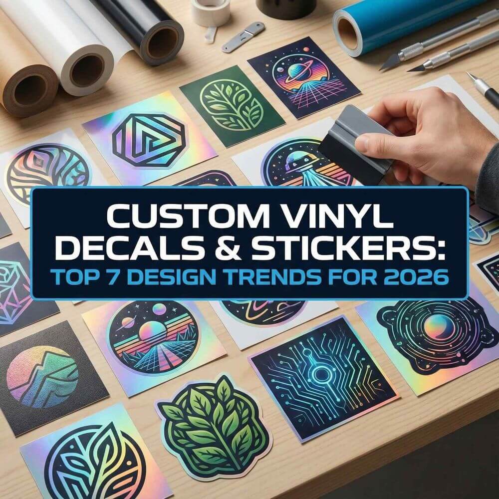 Custom Vinyl Decals & Stickers: Top 7 Design Trends for 2026