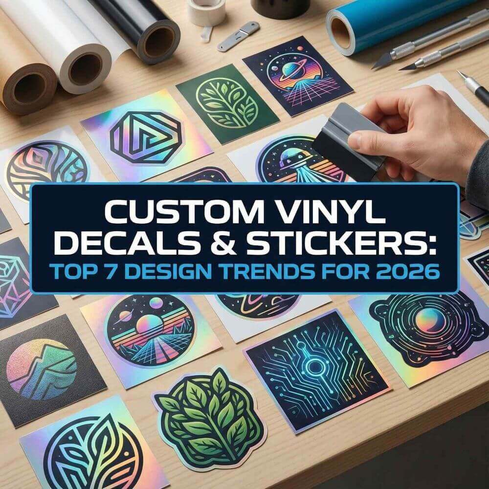 Custom Vinyl Decals & Stickers: Top 7 Design Trends for 2026