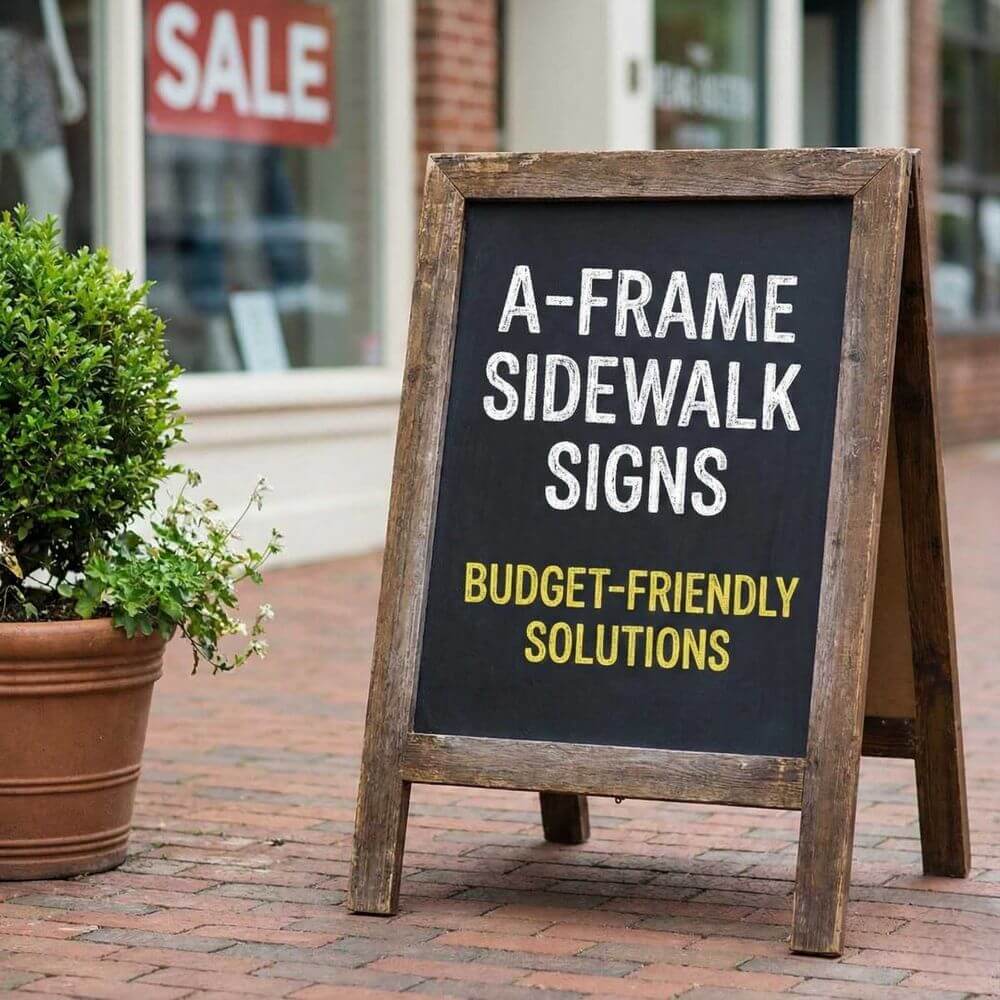 A-Frame Sidewalk Signs: Budget Friendly Solutions