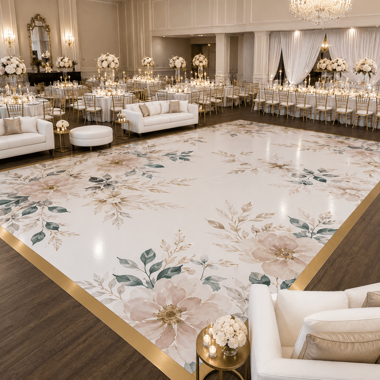 Premium Vinyl Dance Floor Wrap Custom Size & Design