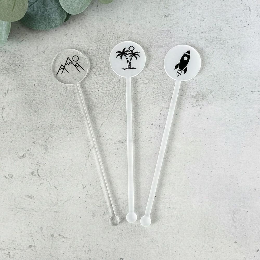 Custom Logo Acrylic Drink Stirrers