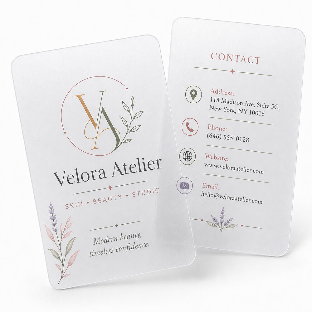Frosted Business Cards