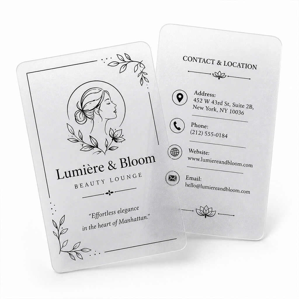 Frosted Business Cards