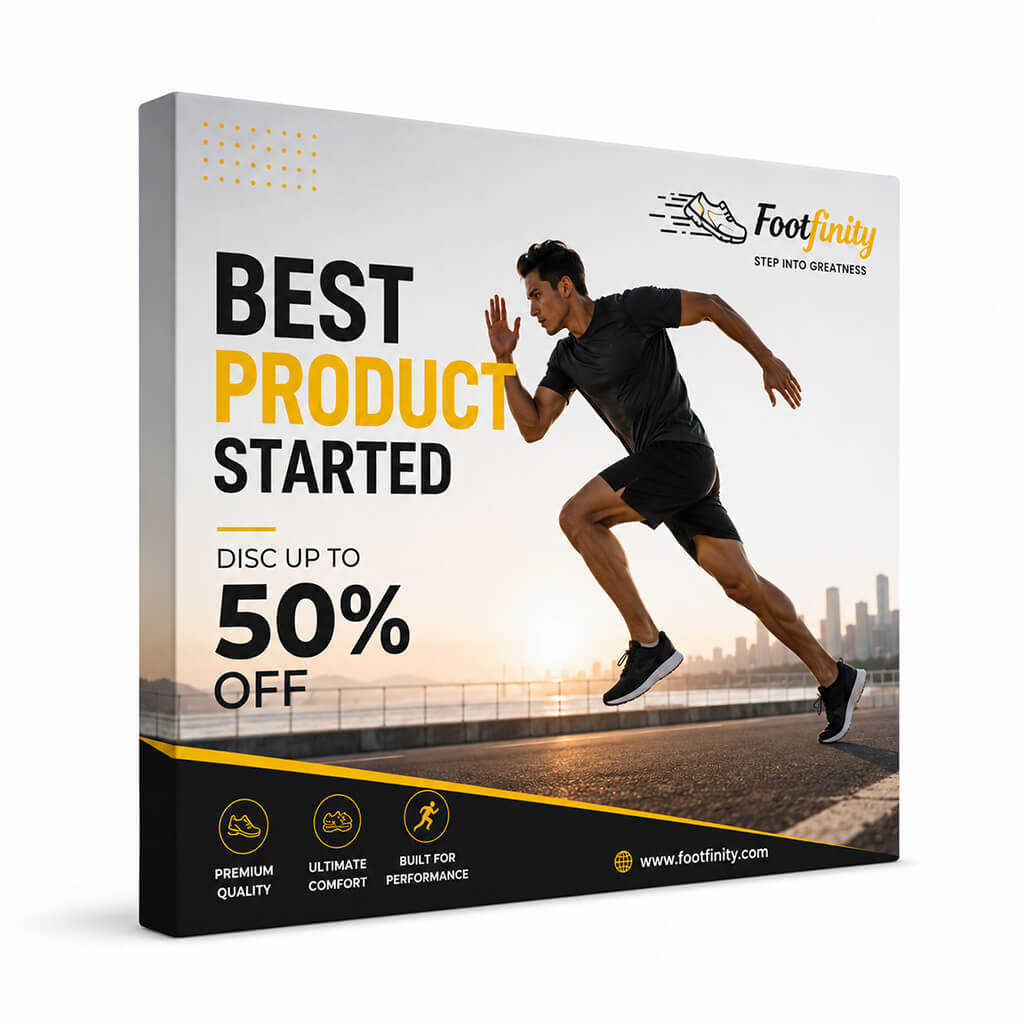Fabric Pop Up Straight Display
