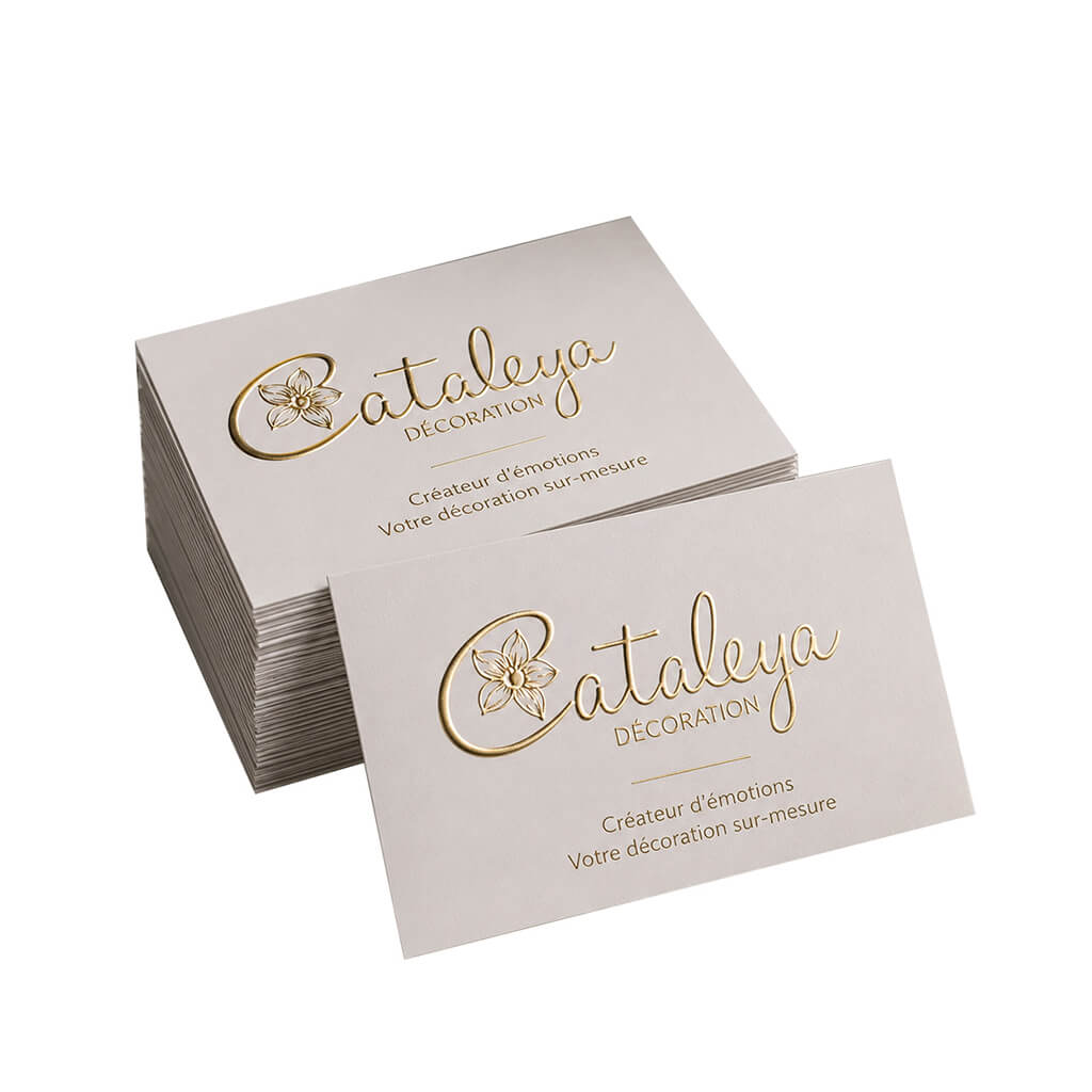 Raised Foil Business Cards